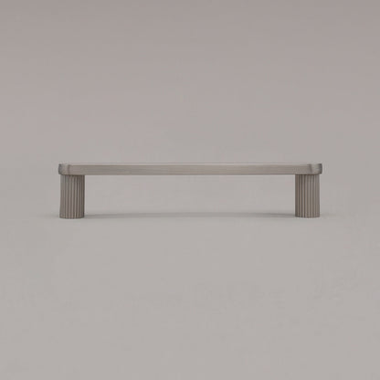 Hapny Ribbed Cabinet Pull - 5 in (127mm) - Satin Nickel