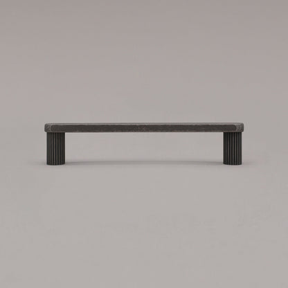 Hapny Ribbed Cabinet Pull - 5 in (127mm) - Weathered Nickel