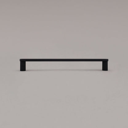 Hapny Ribbed Cabinet Pull - 8 in (203.2mm) - Matte Black