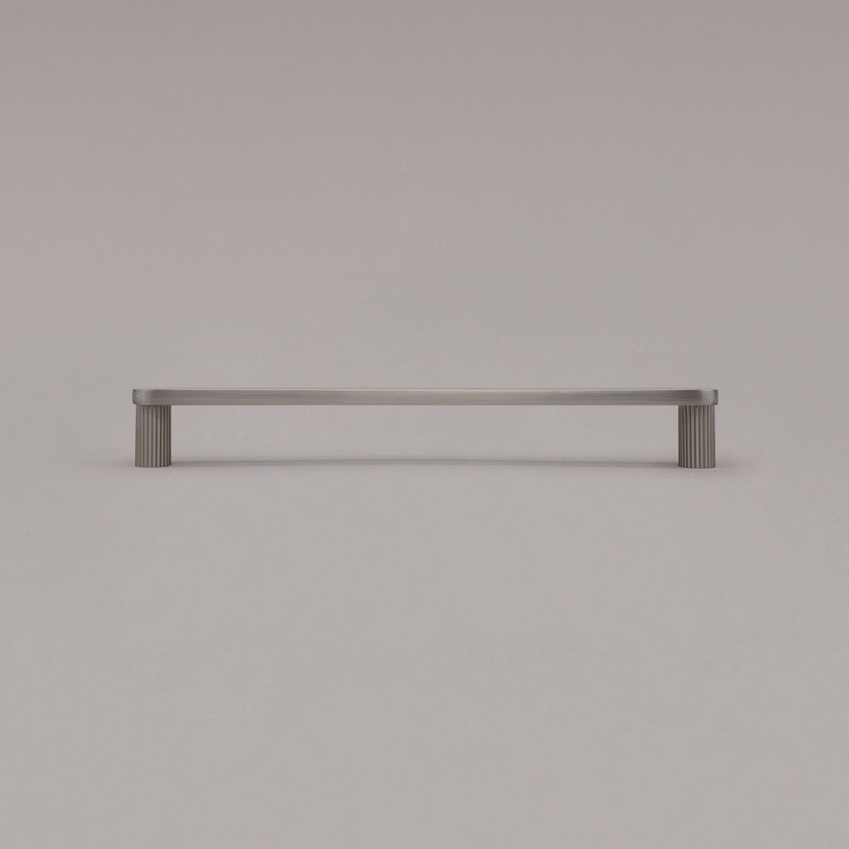 Hapny Ribbed Cabinet Pull - 8 in (203.2mm) - Satin Nickel