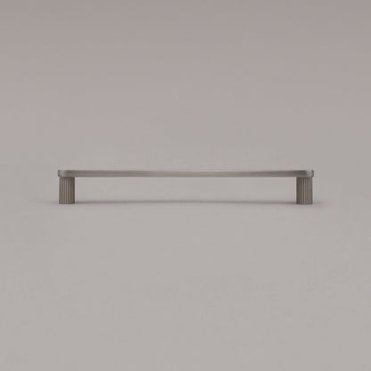 Hapny Ribbed Cabinet Pull - 8 in (203.2mm) - Satin Nickel