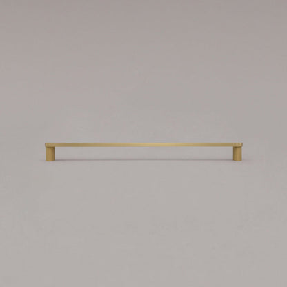 Hapny Ribbed Cabinet Pull - 12 in (304.8mm) - Satin Brass