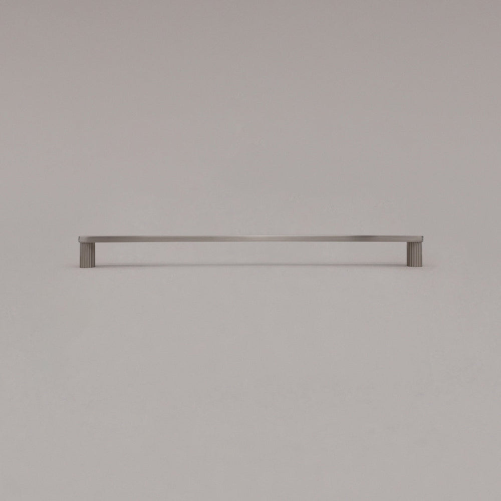 Hapny Ribbed Cabinet Pull - 12 in (304.8mm) - Satin Nickel