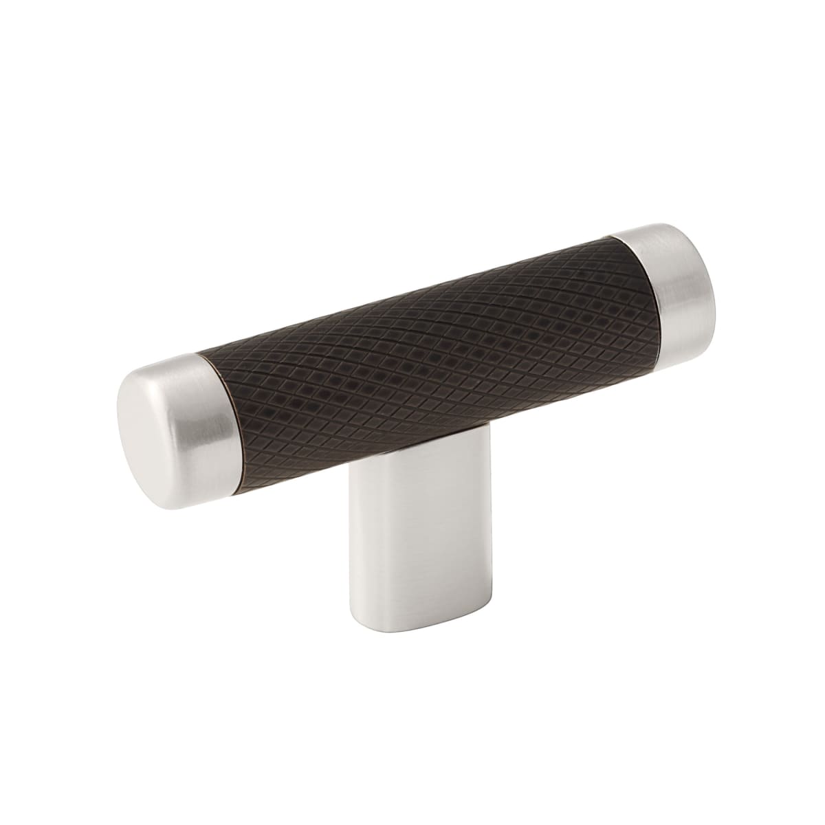 Amerock Esquire Cabinet Knob - Satin Nickel/Oil-Rubbed Bronze