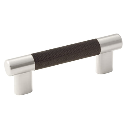 Amerock Esquire Cabinet Pull - Satin Nickel/Oil-Rubbed Bronze