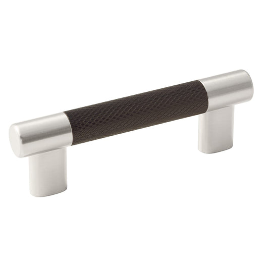 Amerock Esquire Cabinet Pull - Satin Nickel/Oil-Rubbed Bronze
