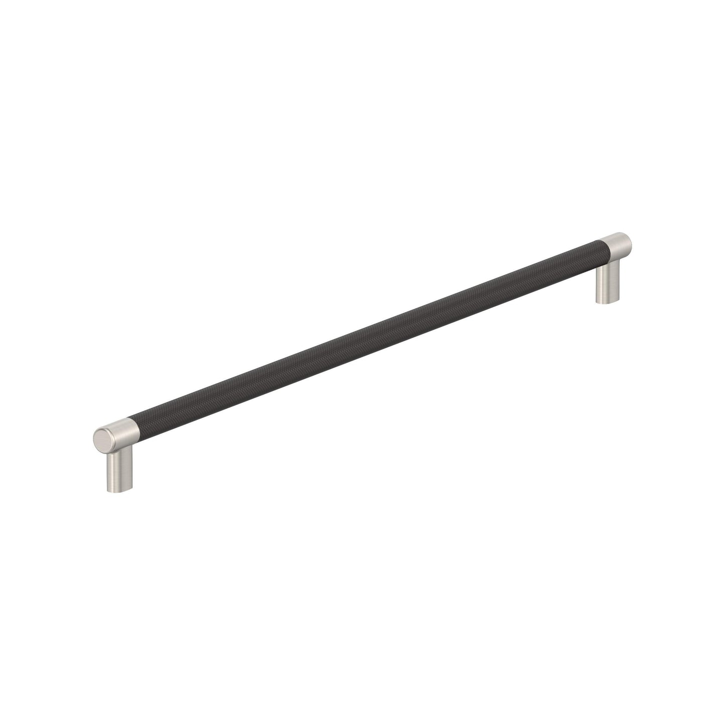 Amerock Esquire Appliance Pull - 24 inch (610mm) CTC - Satin Nickel/Oil-Rubbed Bronze