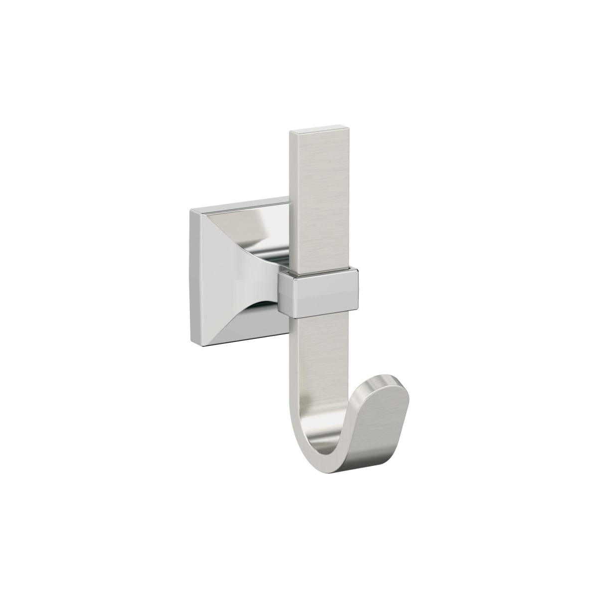 Amerock Burbank Decorative Hook - Satin Nickel/Polished Chrome