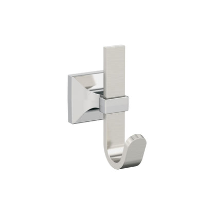 Amerock Burbank Decorative Hook - Satin Nickel/Polished Chrome