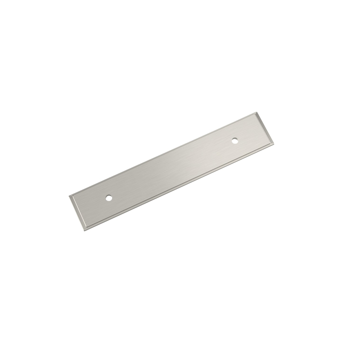Amerock Maymont Backplate - 3-3/4 inch (96mm) CTC - Satin Nickel