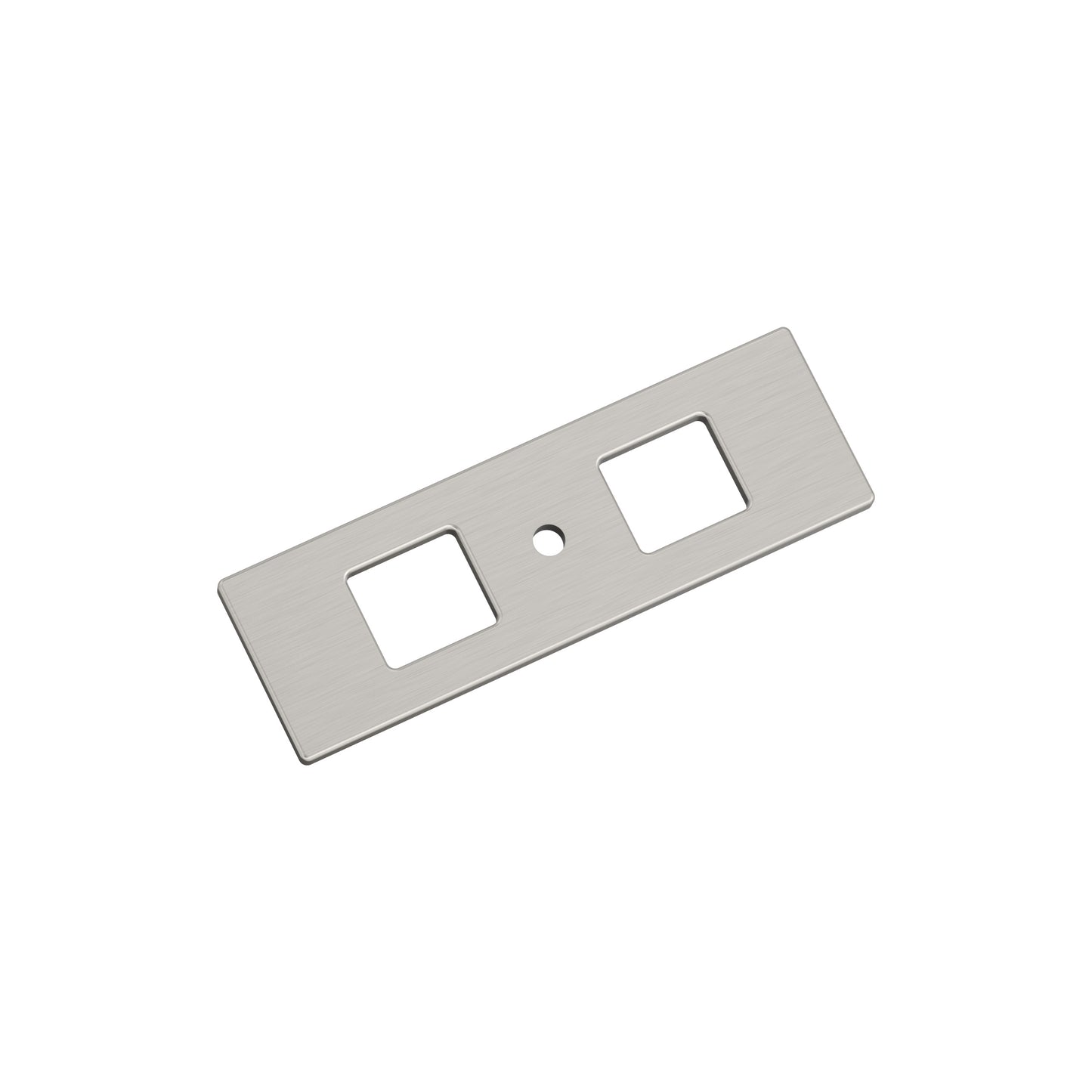 Amerock Medora Backplate - 3-11/16 inch (94mm) Length - Satin Nickel