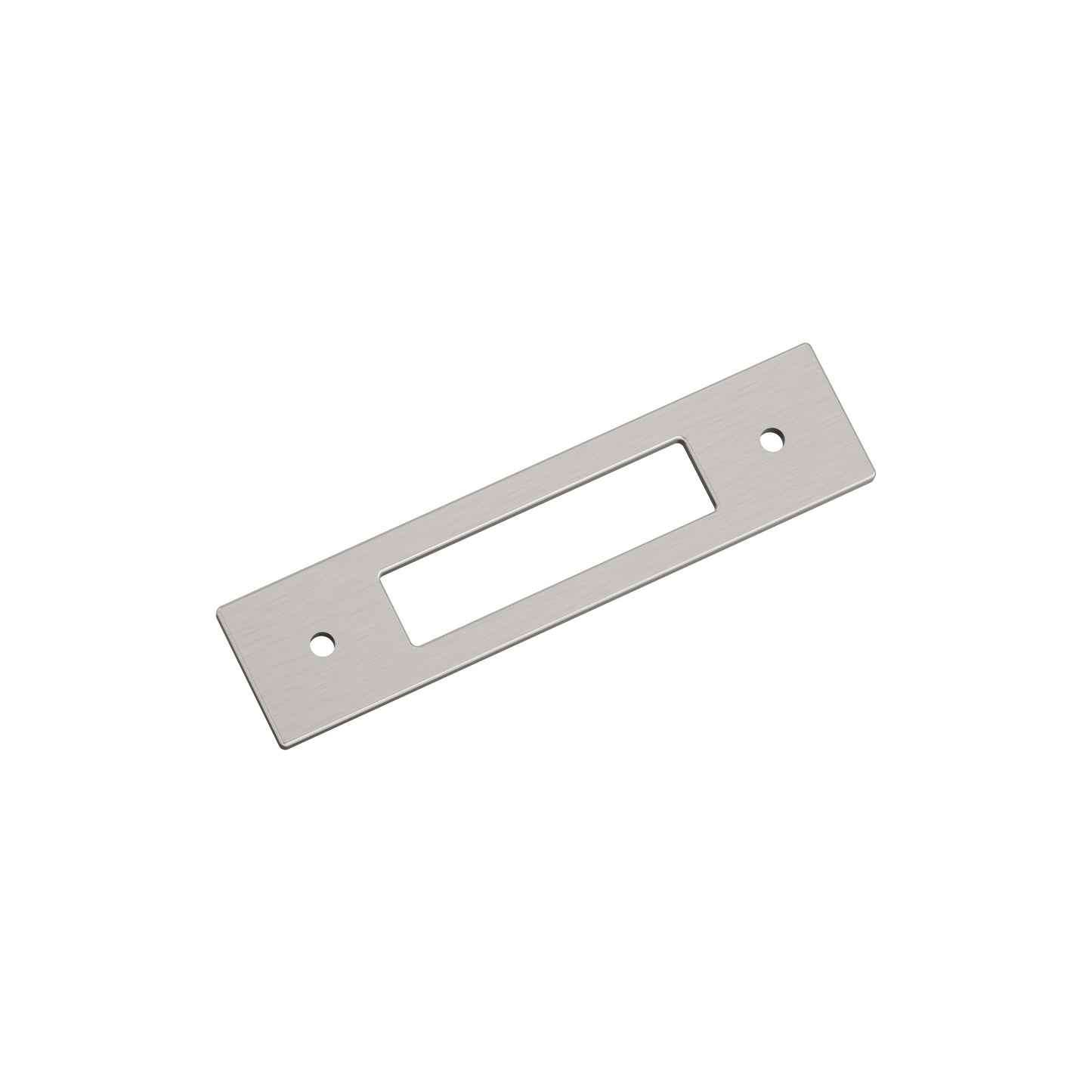Amerock Medora Backplate - 3-3/4 inch (96mm) CTC - Satin Nickel