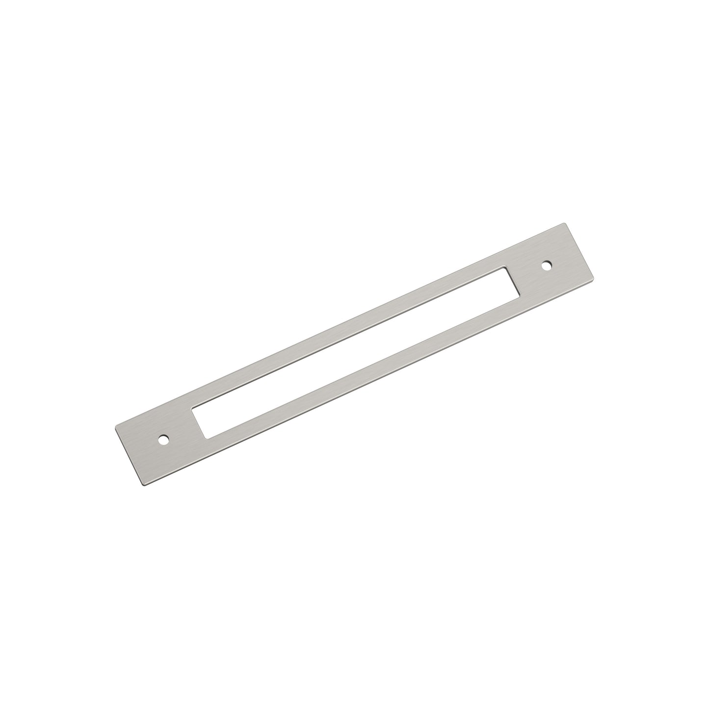 Amerock Medora Backplate - 7-9/16 inch (192mm) CTC - Satin Nickel