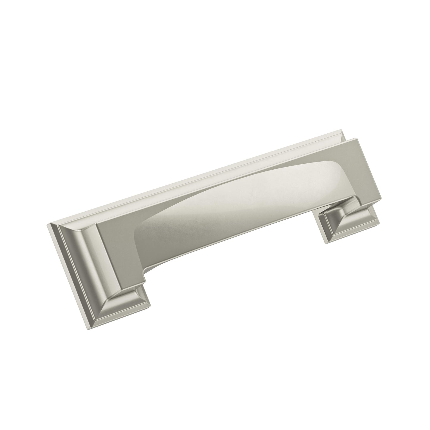 Amerock Appoint Cup Pull - 3 inch or 3-3/4 inch (76mm or 96mm) CTC - Satin Nickel