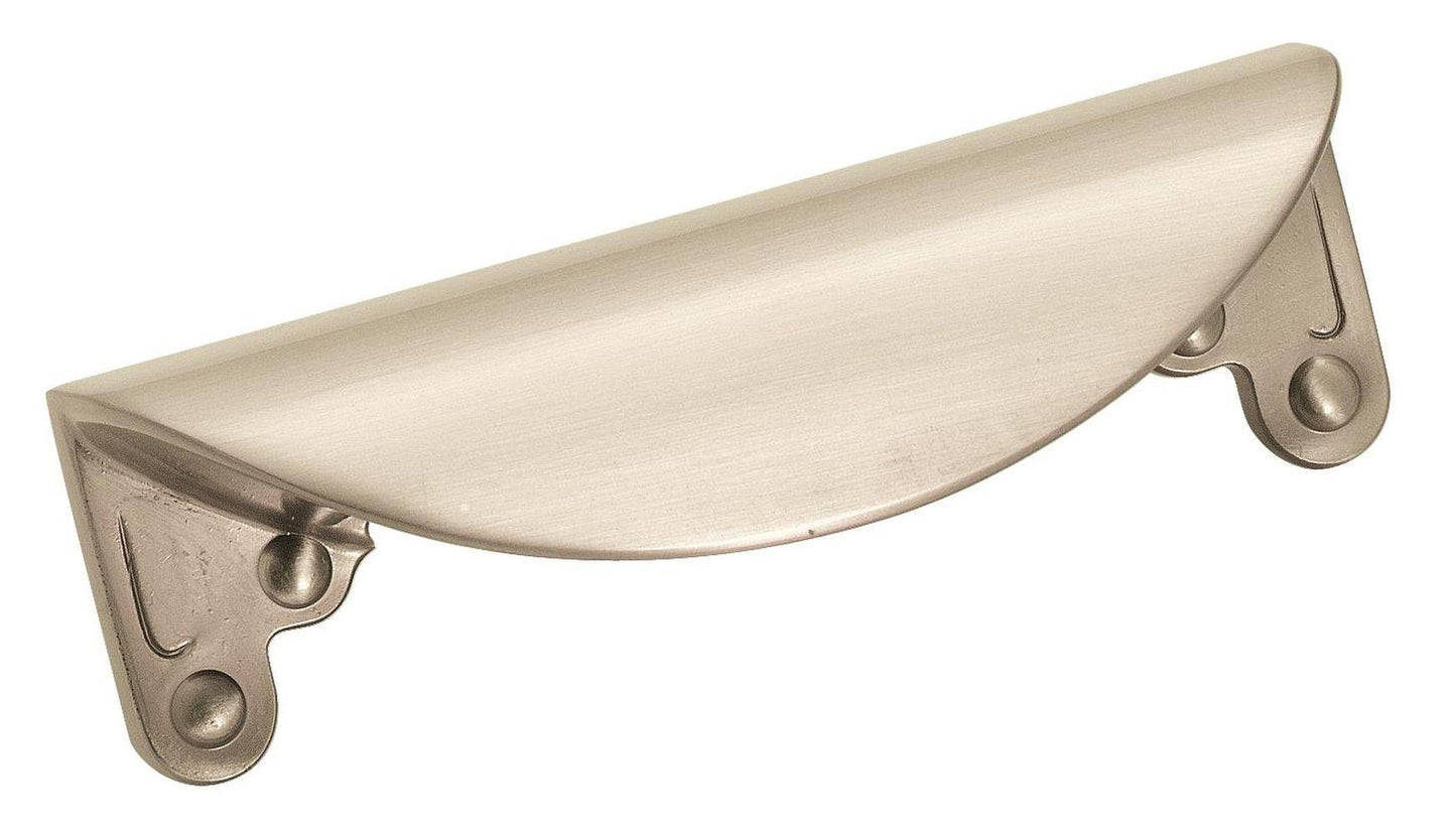 Amerock Inspirations Cup Pull - 3 inch (76mm) CTC - Satin Nickel