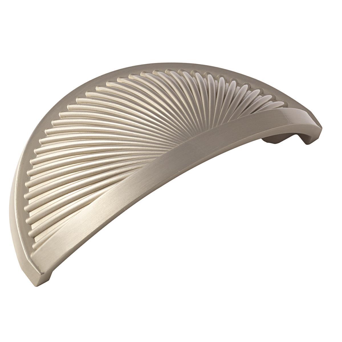 Amerock Sea Grass Cup Pull - 3 inch (76mm) CTC - Satin Nickel