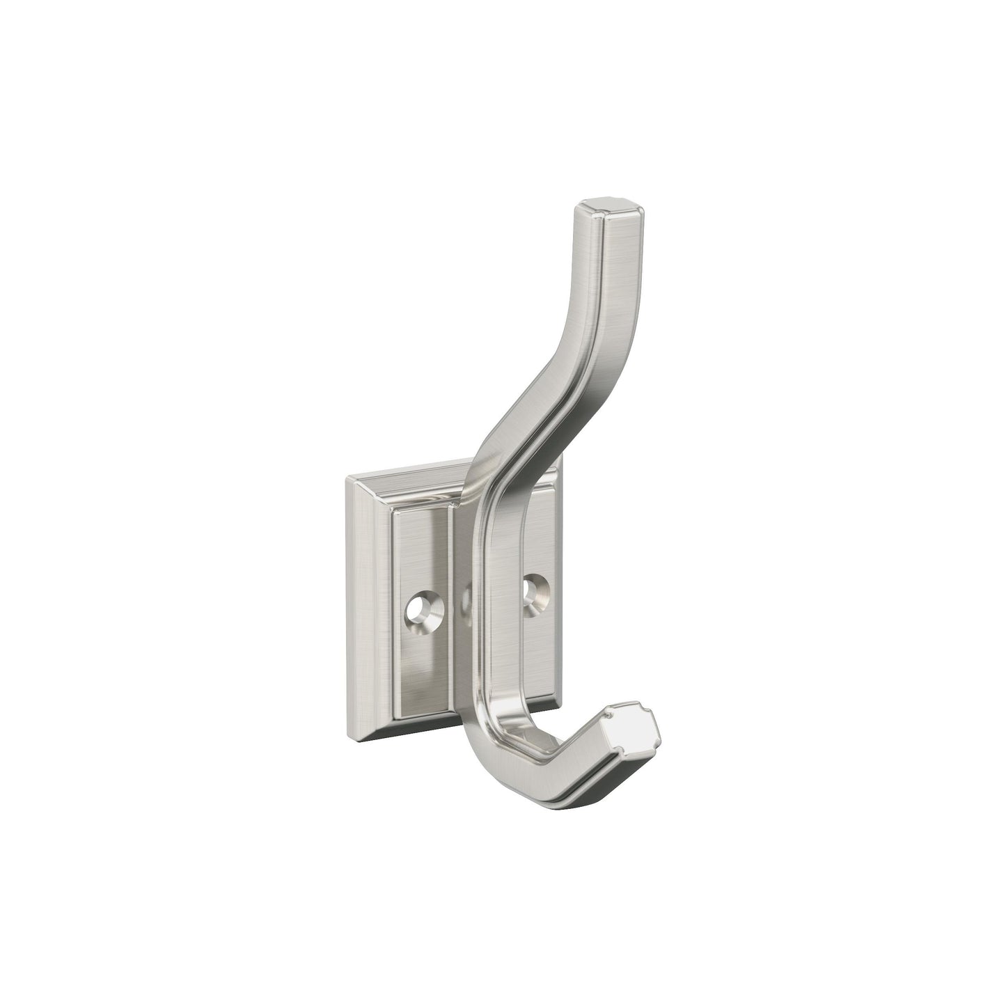 Amerock Aliso Decorative Hook - Double Prong - Satin Nickel