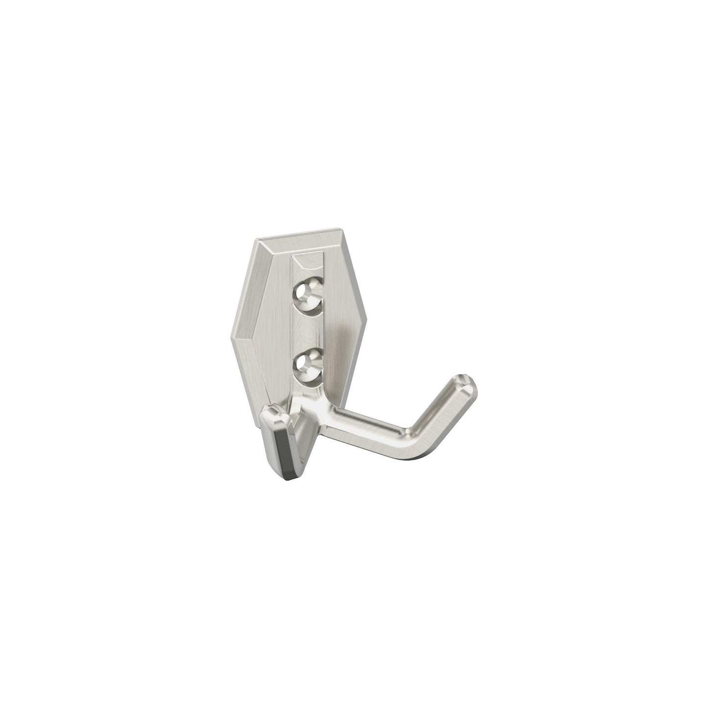 Amerock Benton Decorative Hook - Double Prong - Satin Nickel