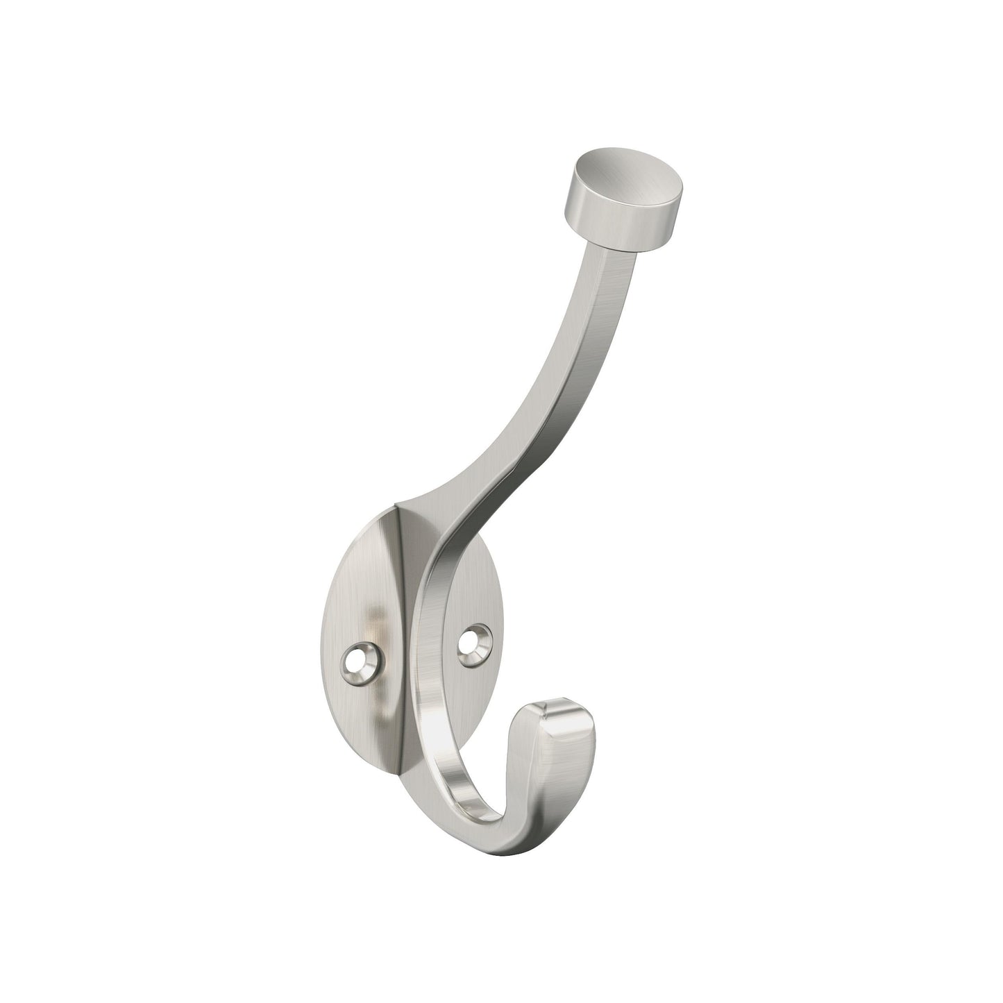 Amerock Adare Decorative Hook - Double Prong - Satin Nickel