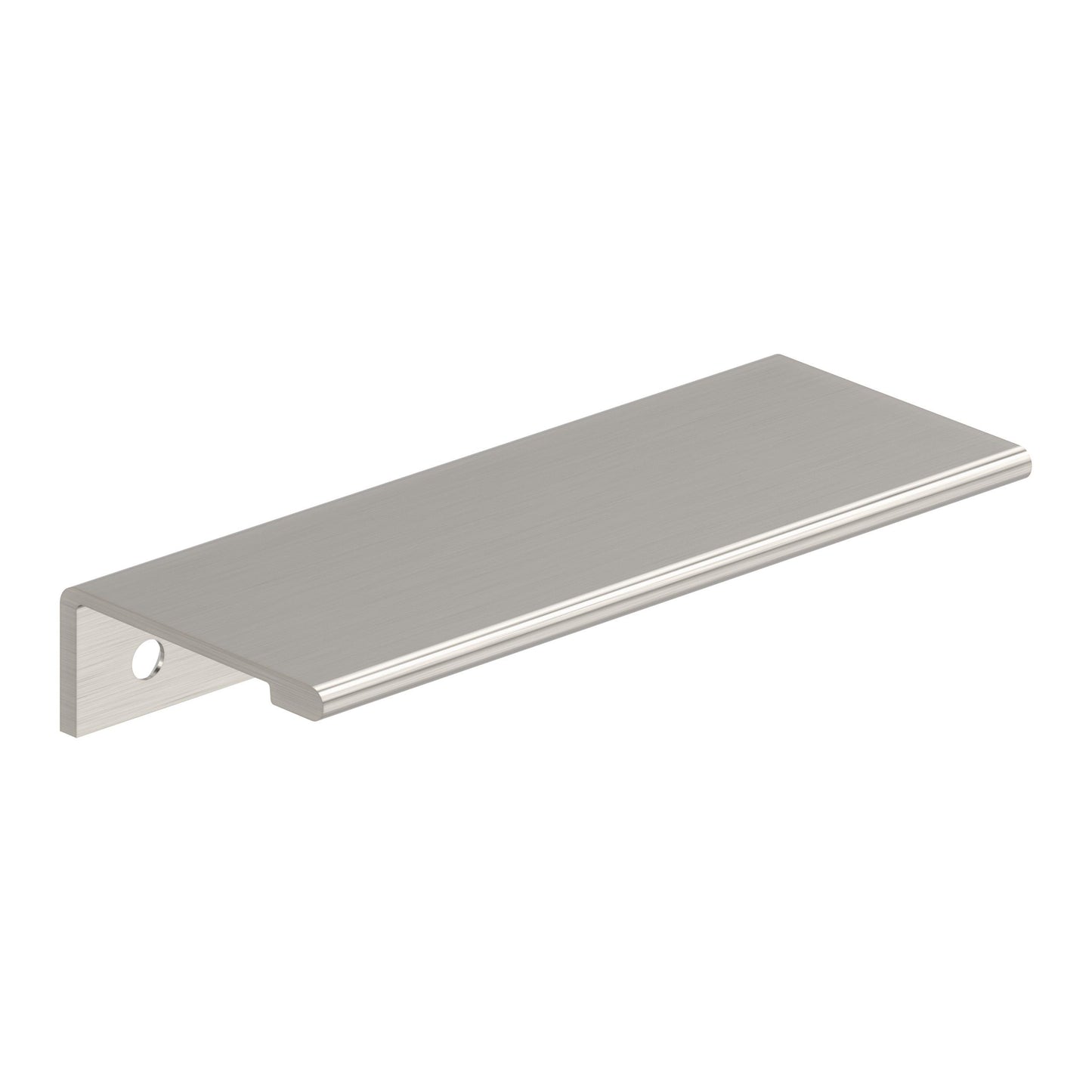 Amerock Streamline II Edge Pull - 4 inch (102mm) Length - Satin Nickel