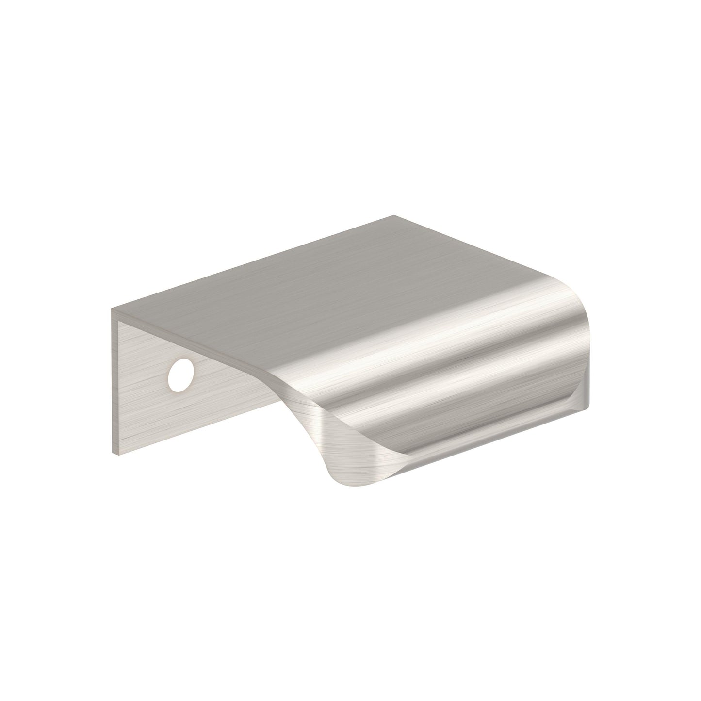 Amerock Streamline Tab Edge Pull - 1-3/4 inch (44mm) Length - Satin Nickel