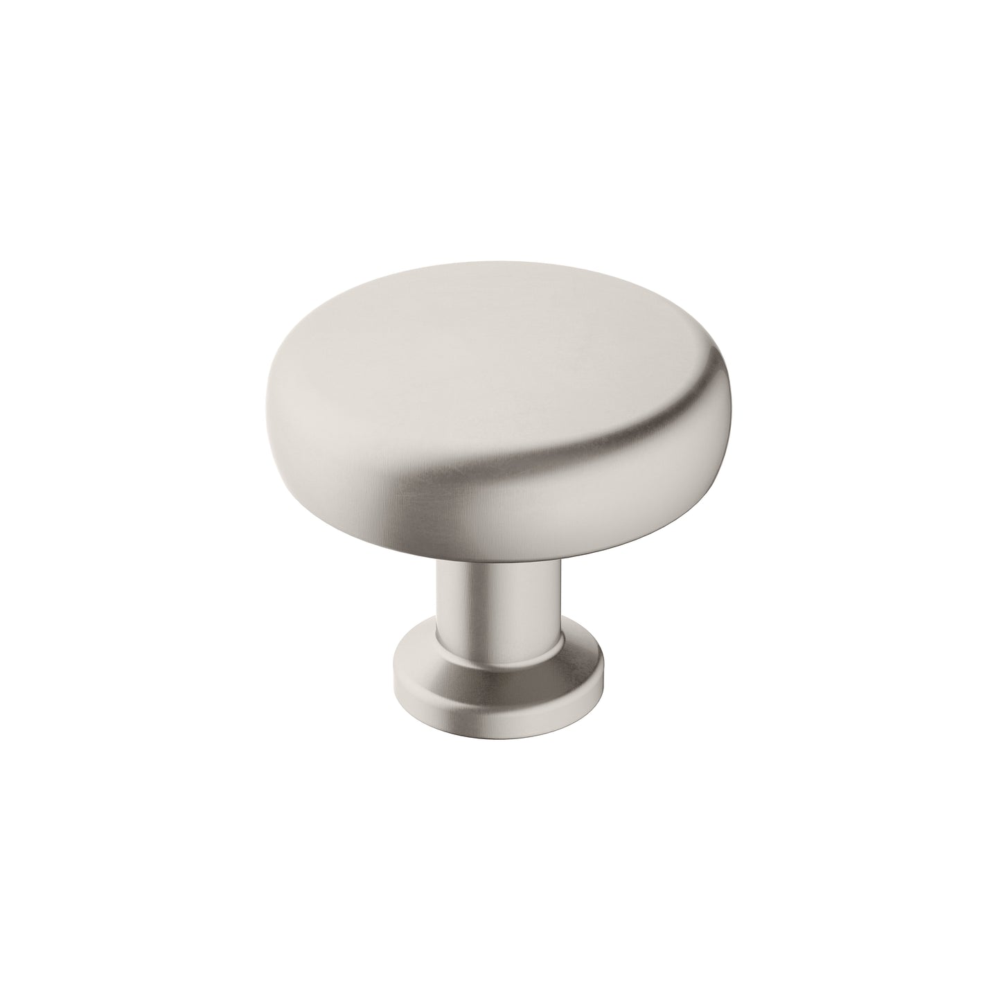 Amerock Factor Knob - 1-1/4 inch (32mm) Diameter - Satin Nickel