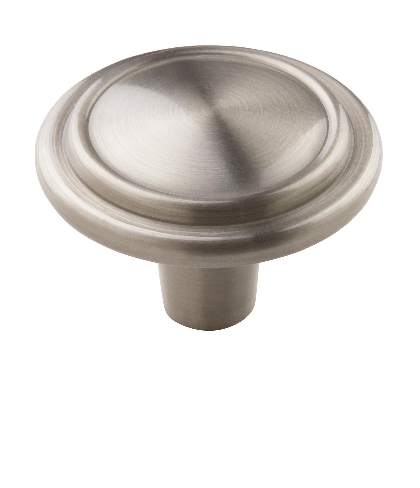 Amerock Hatfield Knob - 1-1/4 inch (32mm) Diameter - Satin Nickel