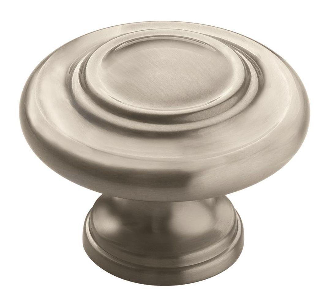 Amerock Inspirations Knob - 1-3/4 inch (44mm) Diameter - Satin Nickel