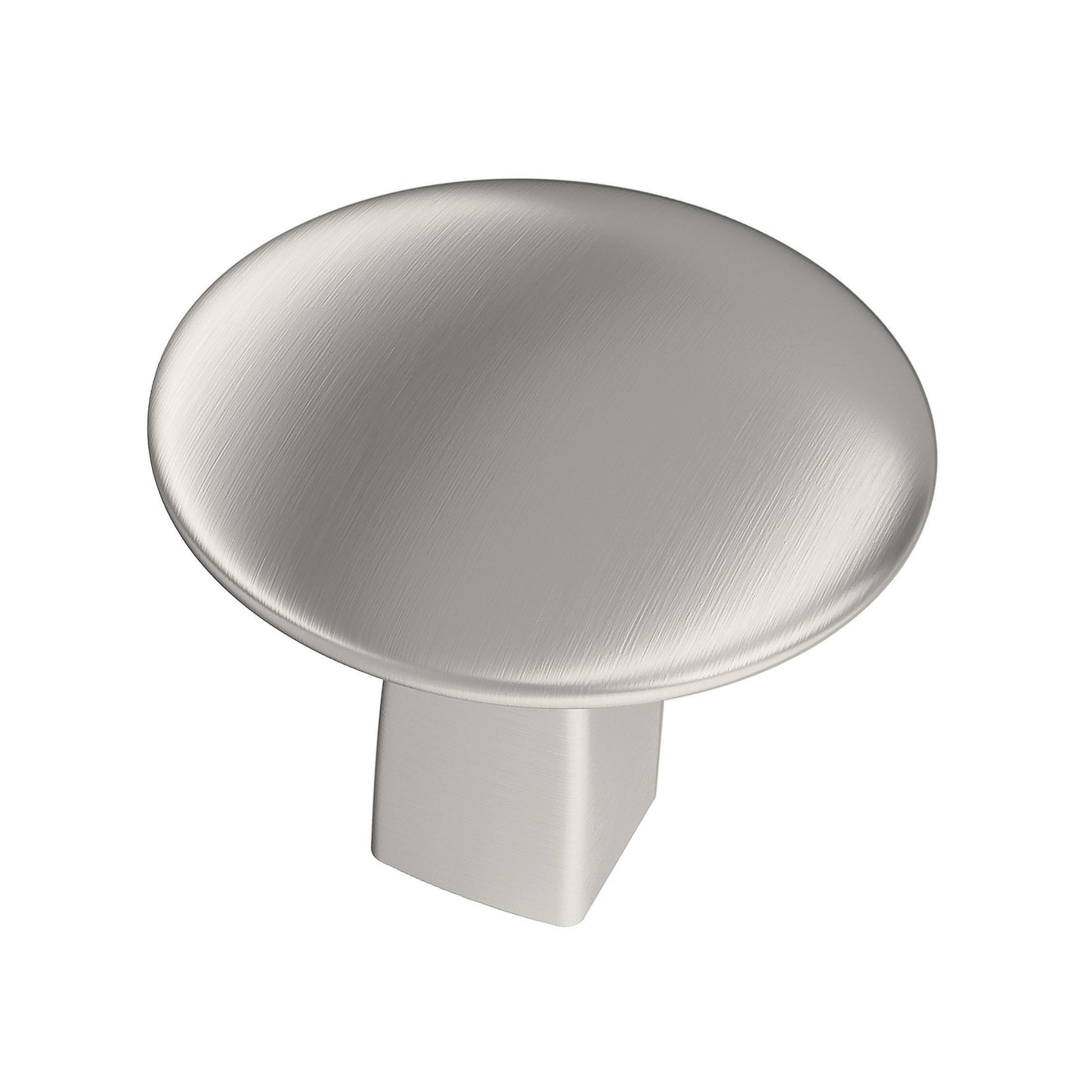 Amerock Riva Knob - 1-1/4 inch (32mm) Diameter - Satin Nickel