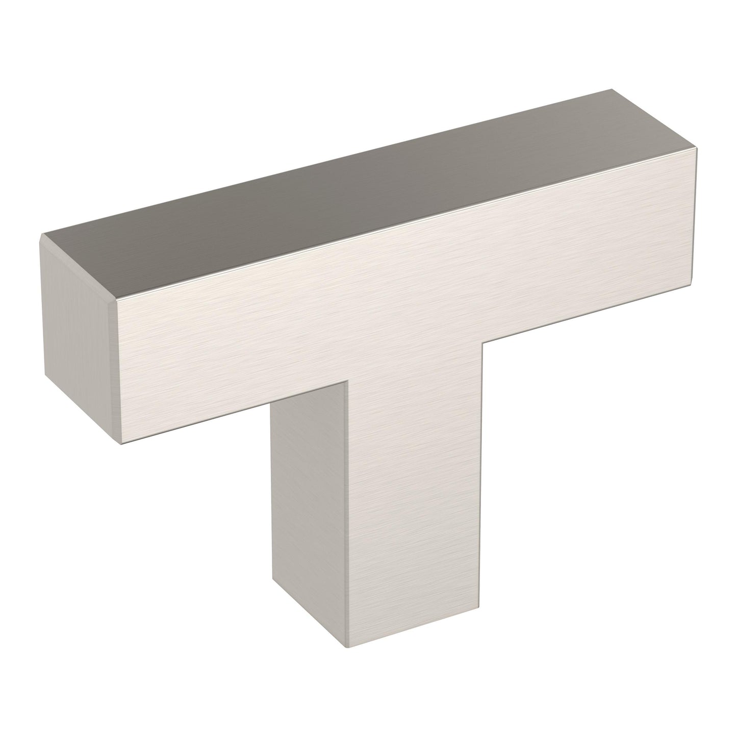 Amerock Intersect Knob - 1-15/16 inch (49mm) Length - Satin Nickel