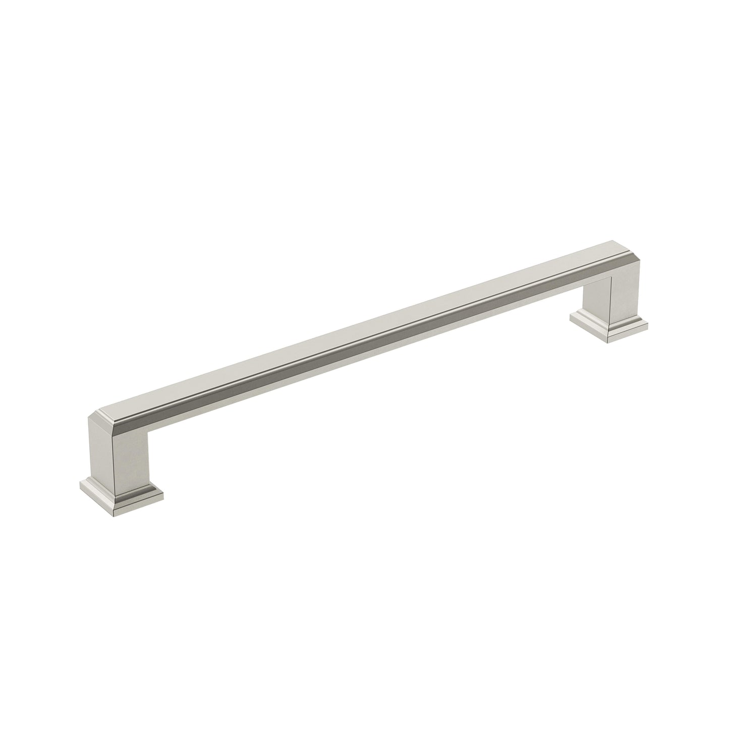 Amerock Appoint Pull - 7-9/16 inch (192mm) CTC - Satin Nickel