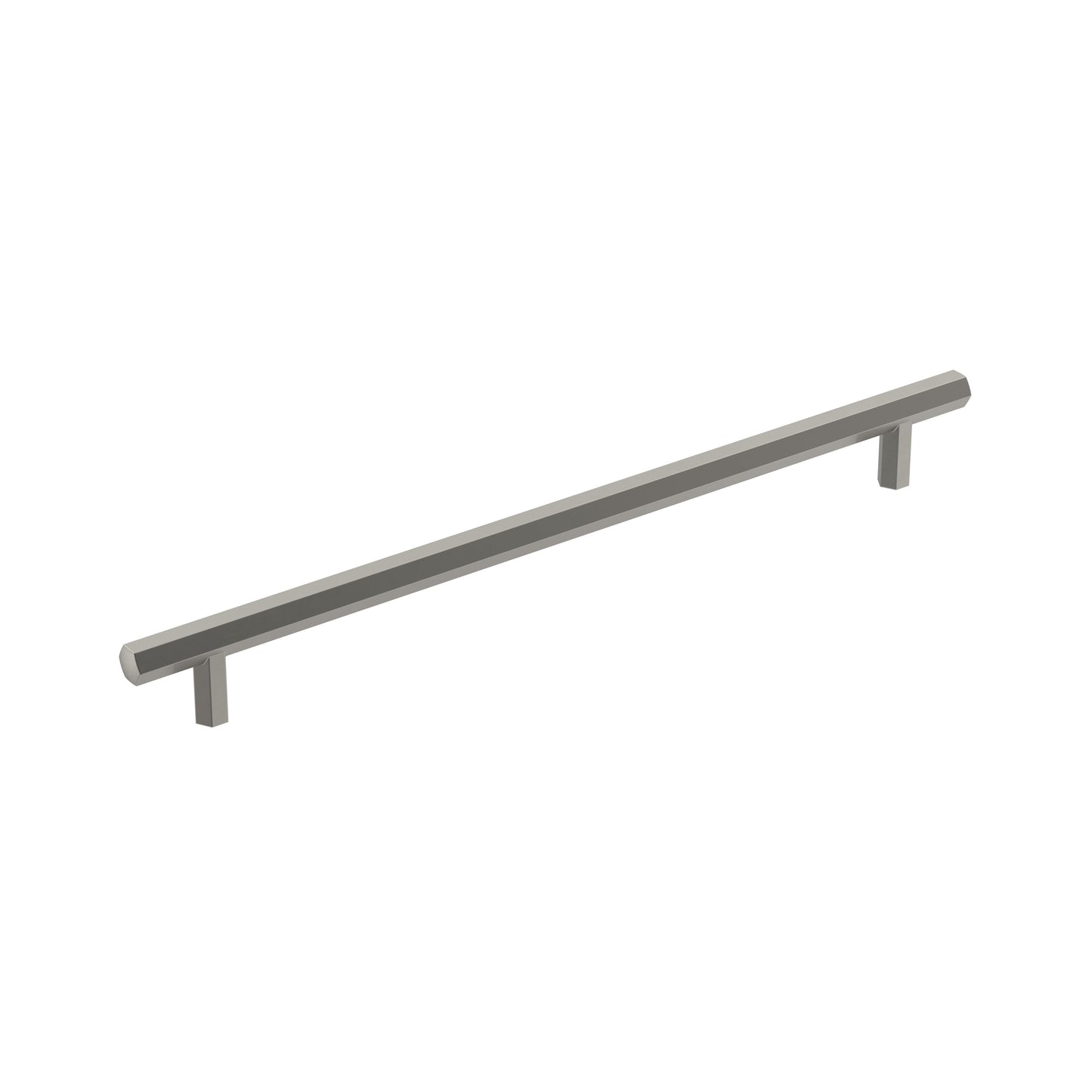 Amerock Caliber Pull - 10-1/16 inch (256mm) CTC - Satin Nickel