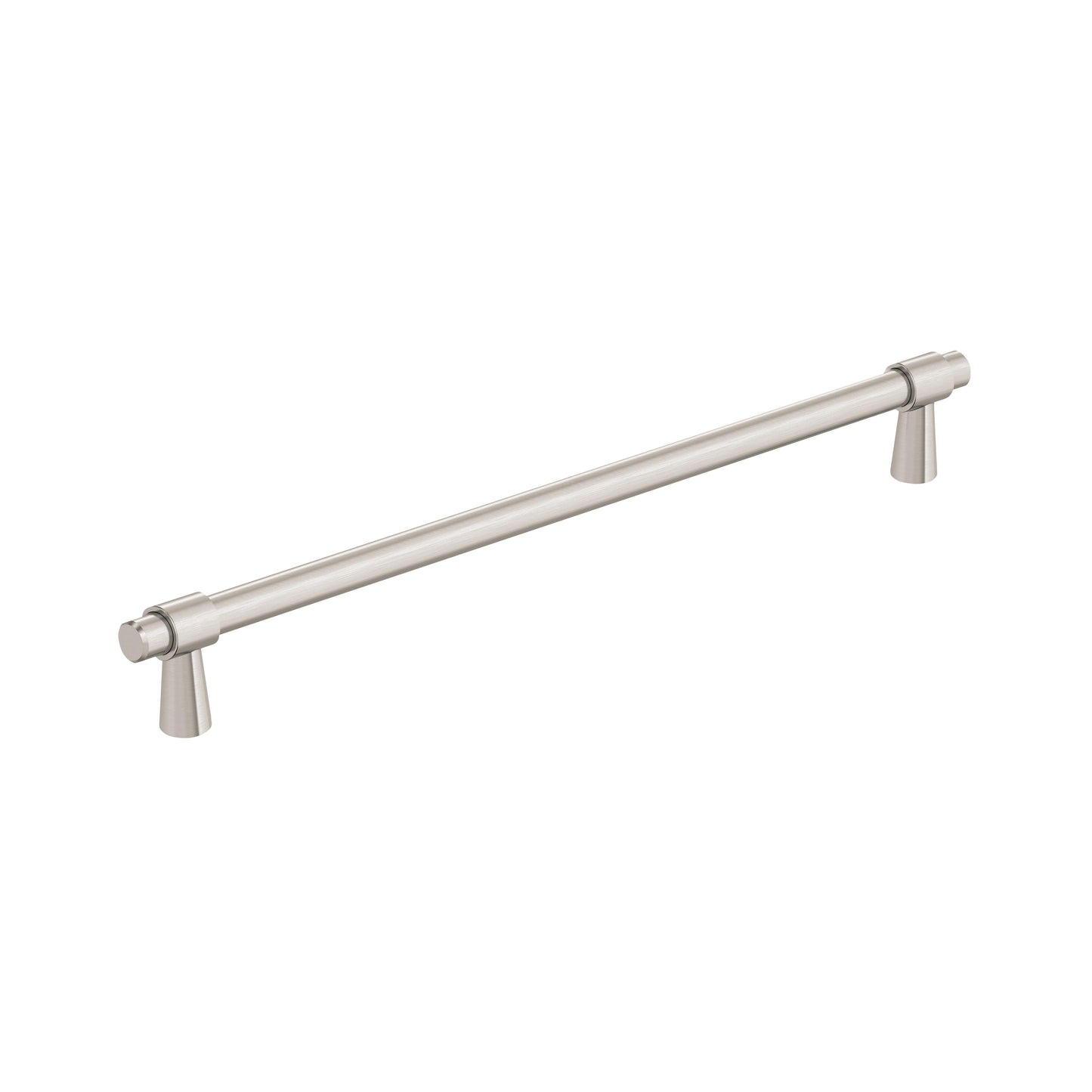 Amerock Destine Pull - 8-13/16 inch (224mm) CTC - Satin Nickel