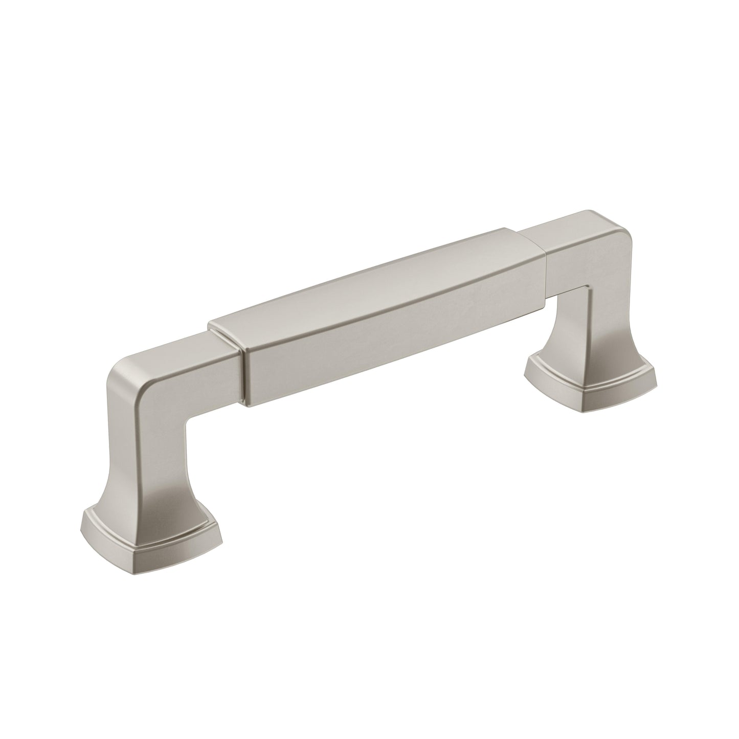 Amerock Stature Pull - 3-3/4 inch (96mm) CTC - Satin Nickel