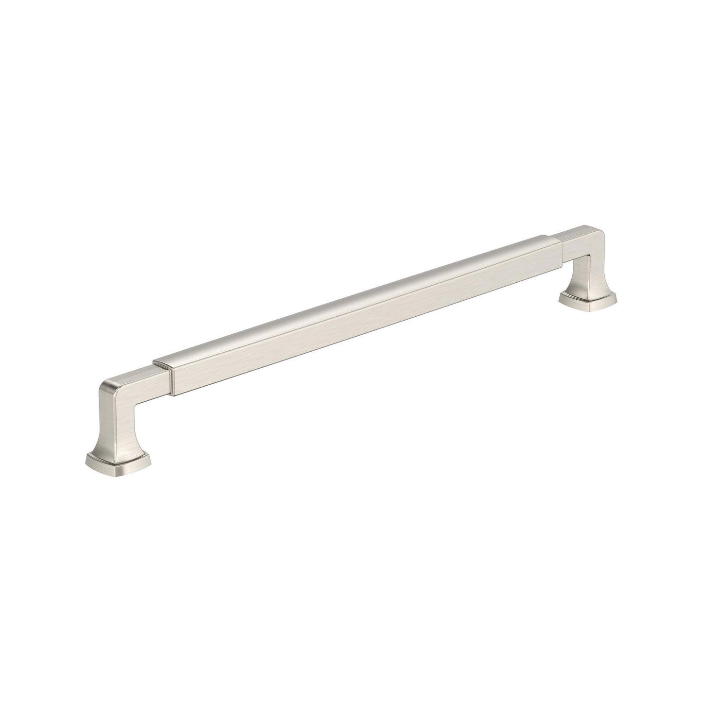 Amerock Stature Pull - 10-1/16 inch (256mm) CTC - Satin Nickel