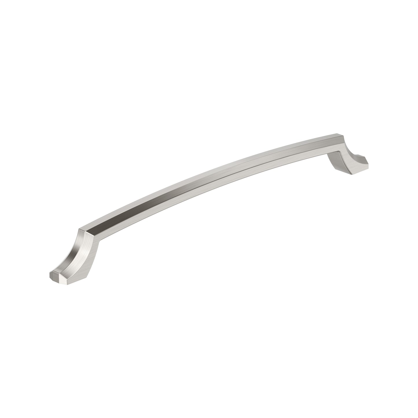 Amerock Bellamy Pull - 10-1/16 inch (256mm) CTC - Satin Nickel