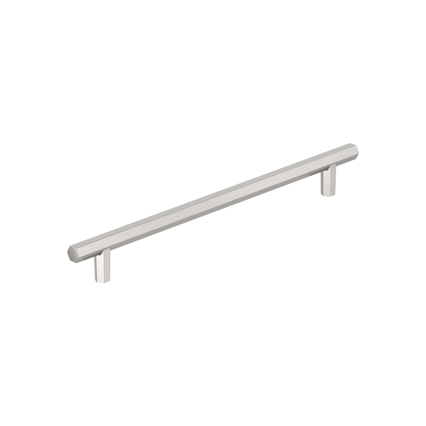 Amerock Caliber Pull - 8-13/16 inch (224mm) CTC - Satin Nickel