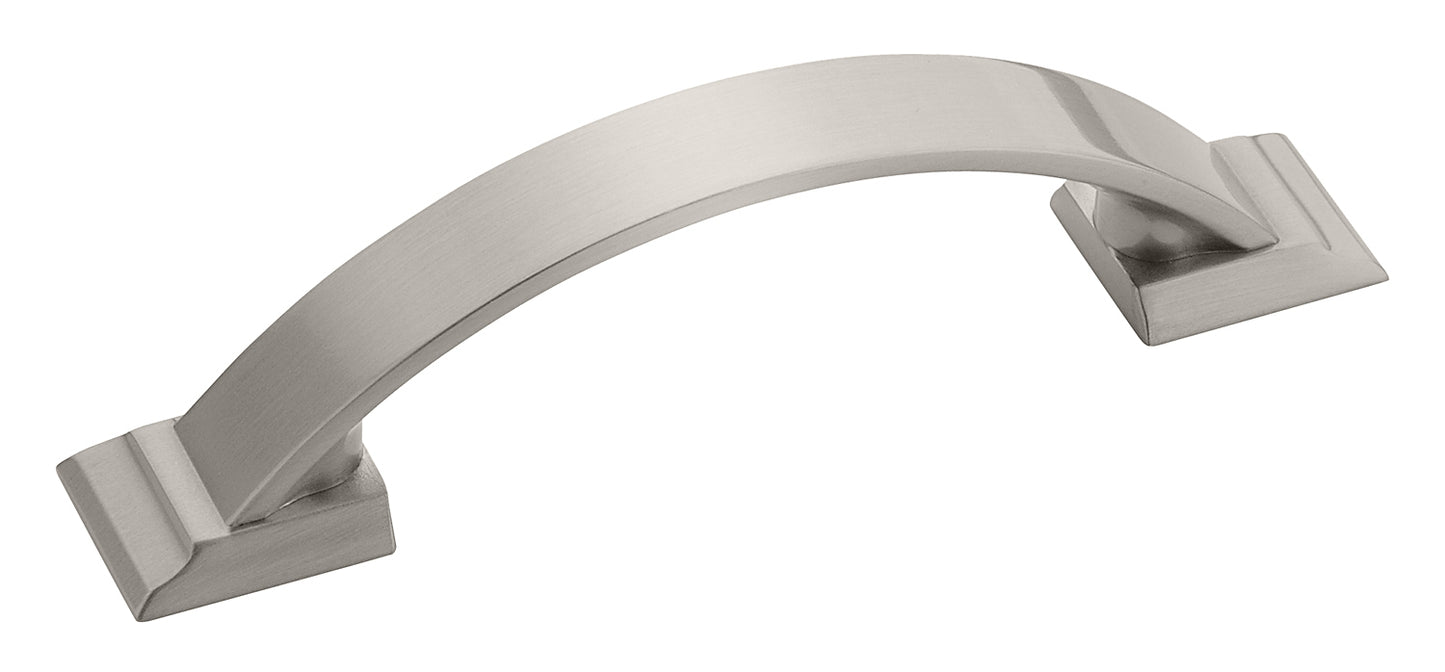 Amerock Candler Pull - 3 inch (76mm) CTC - Satin Nickel