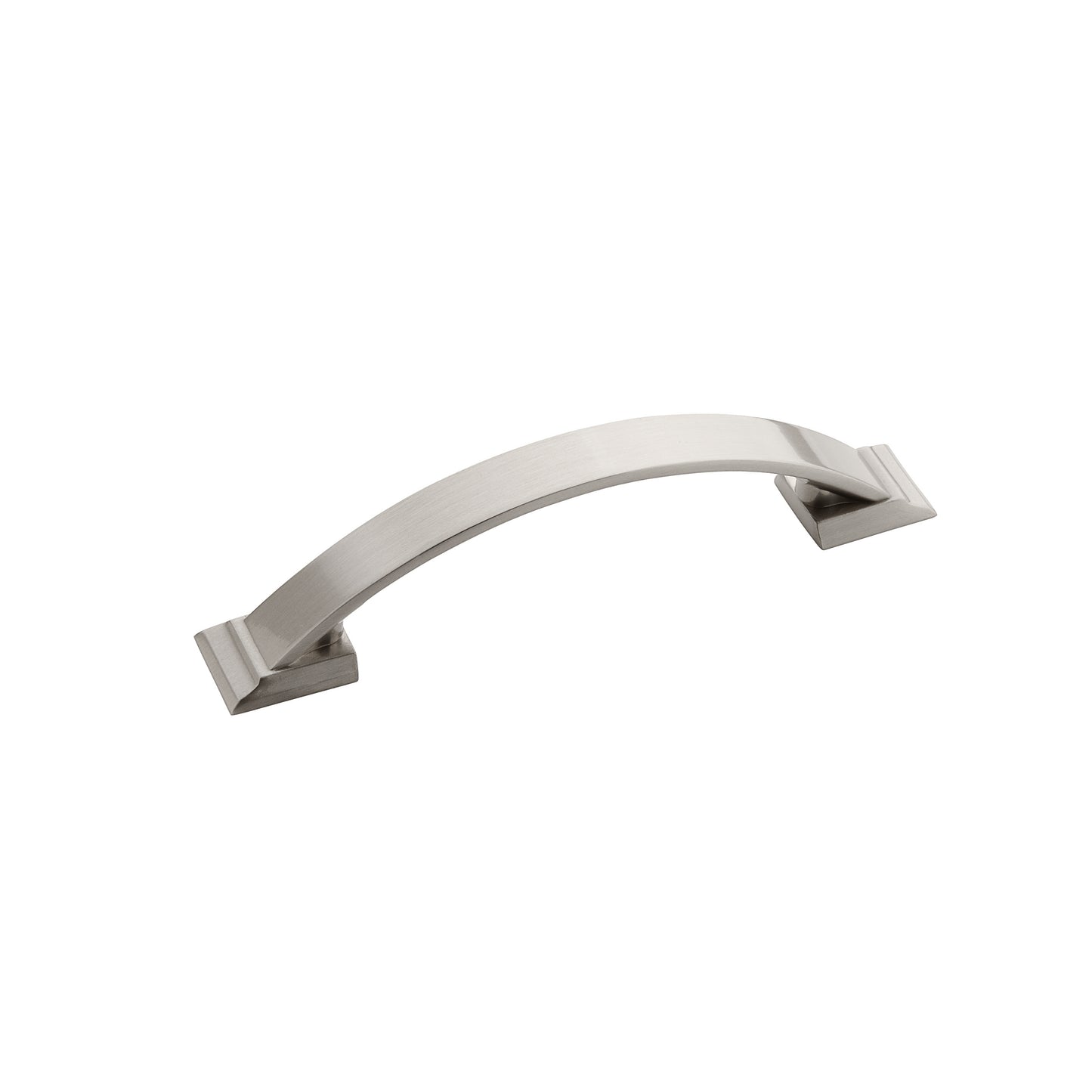Amerock Candler Pull - 3-3/4 inch (96mm) CTC - Satin Nickel