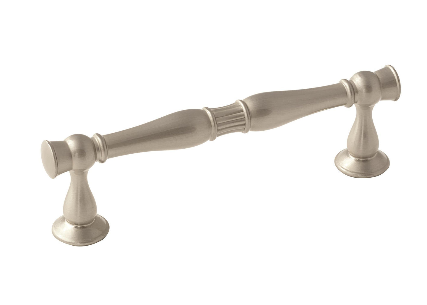 Amerock Crawford Pull - 3-3/4 inch (96mm) CTC - Satin Nickel