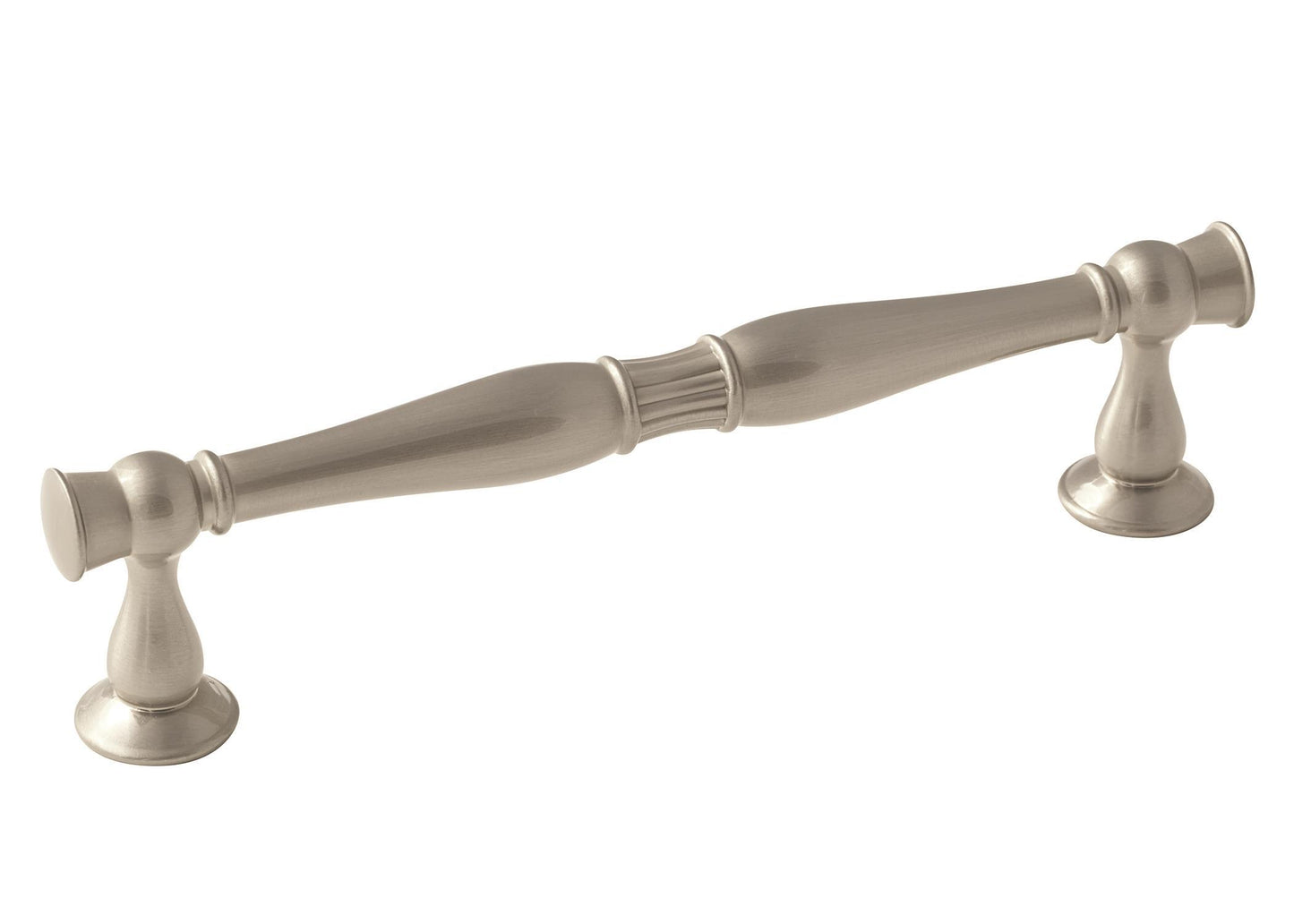 Amerock Crawford Pull - 5-1/16 inch (128mm) CTC - Satin Nickel