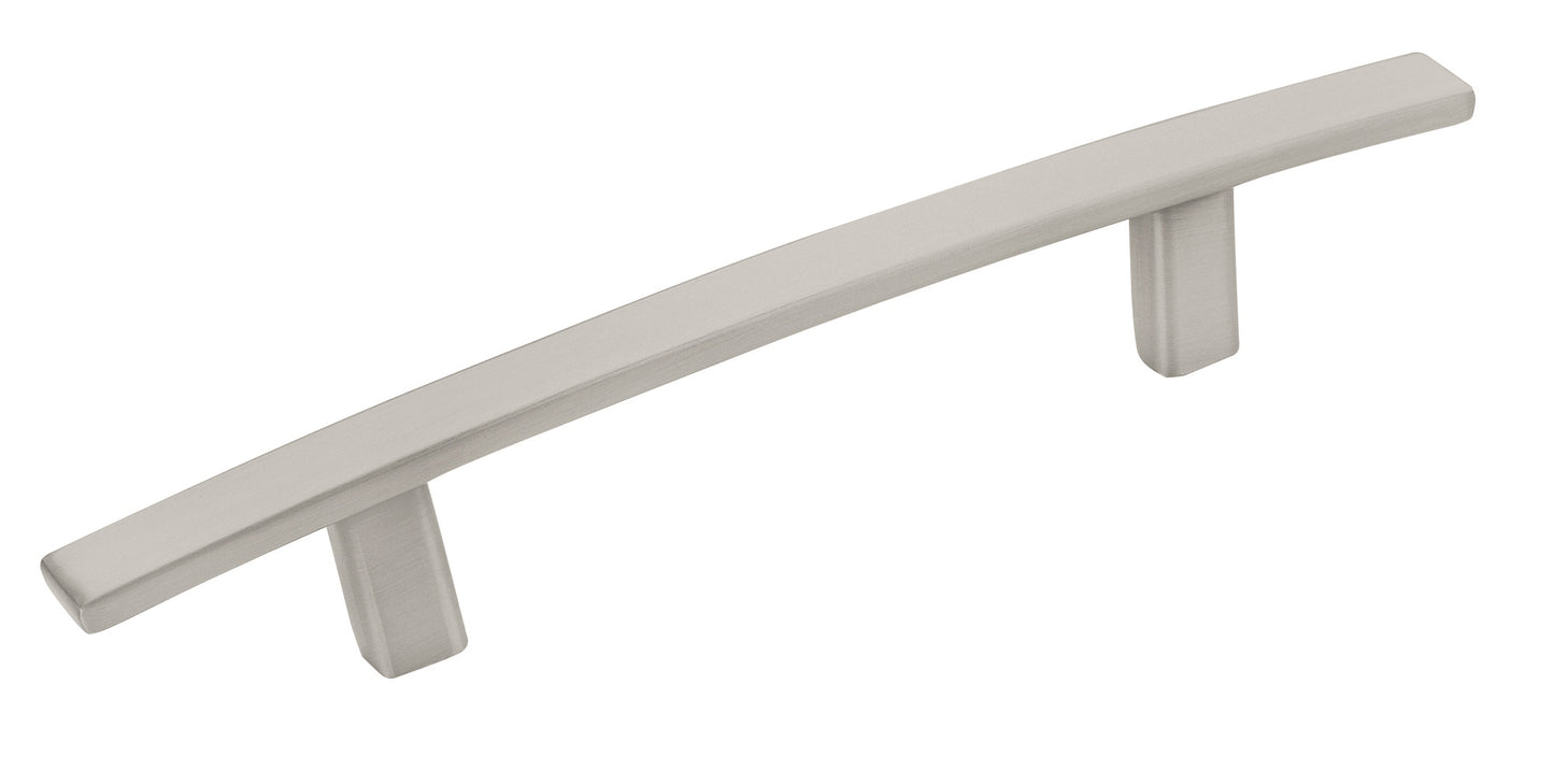 Amerock Cyprus Pull - 3-3/4 inch (96mm) CTC - Satin Nickel