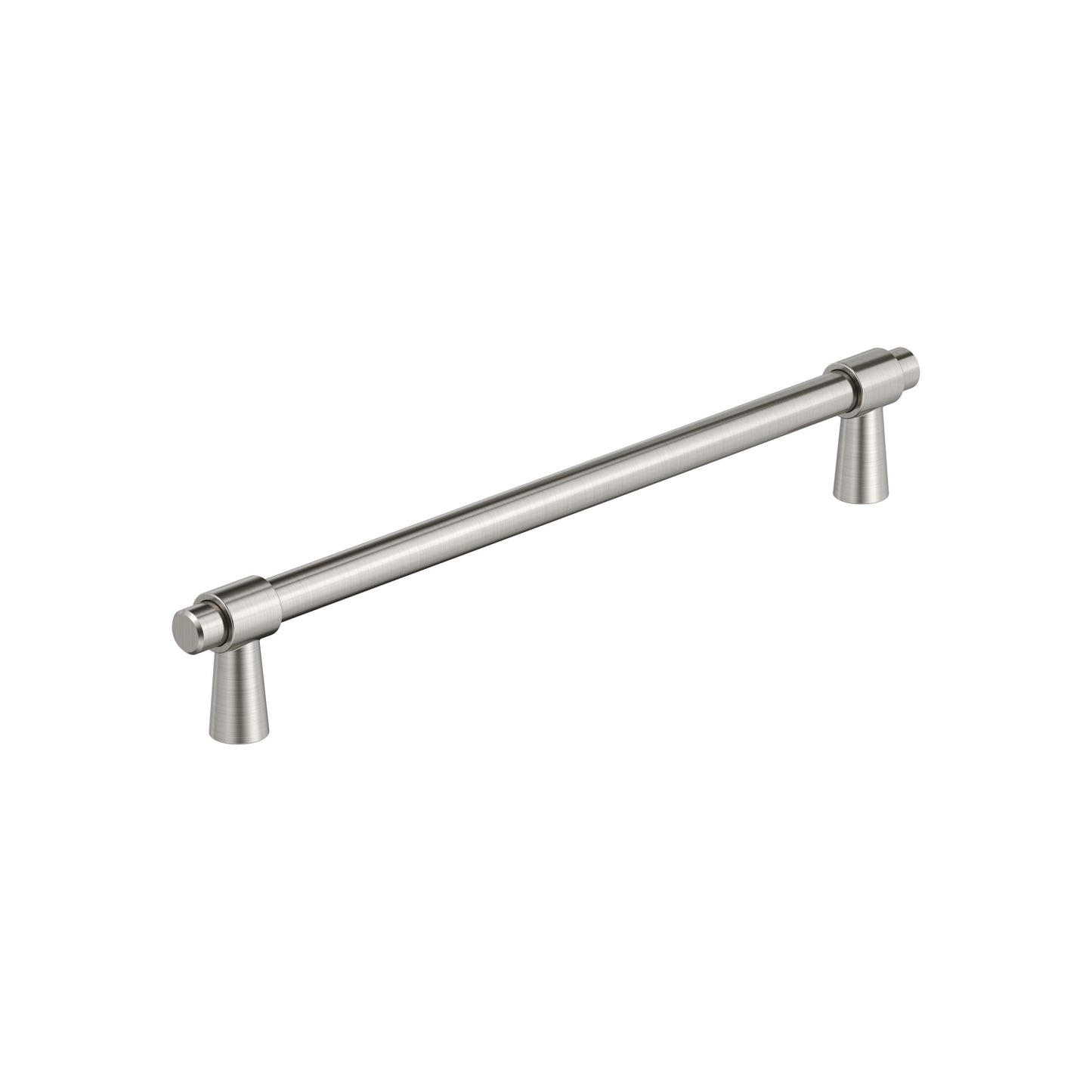 Amerock Destine Pull - 7-9/16 inch (192mm) CTC - Satin Nickel