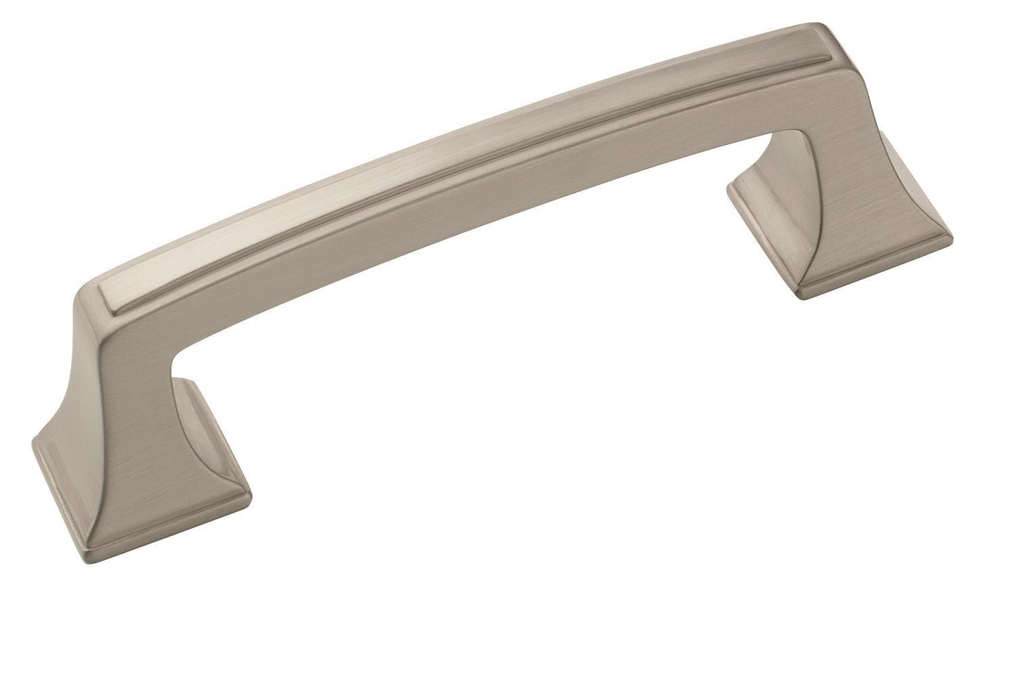 Amerock Mulholland Pull - 3 inch (76mm) CTC - Satin Nickel