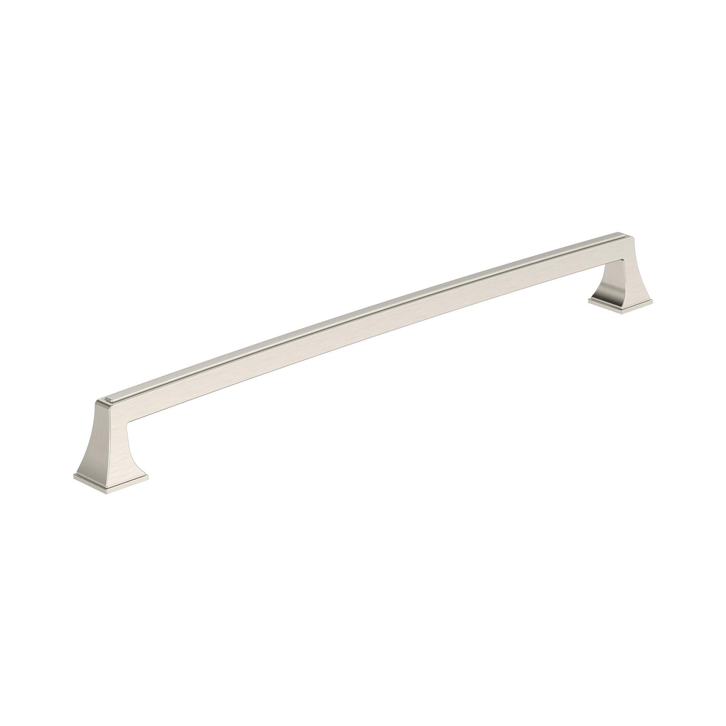 Amerock Mulholland Pull - 12-5/8 inch (320mm) CTC - Satin Nickel