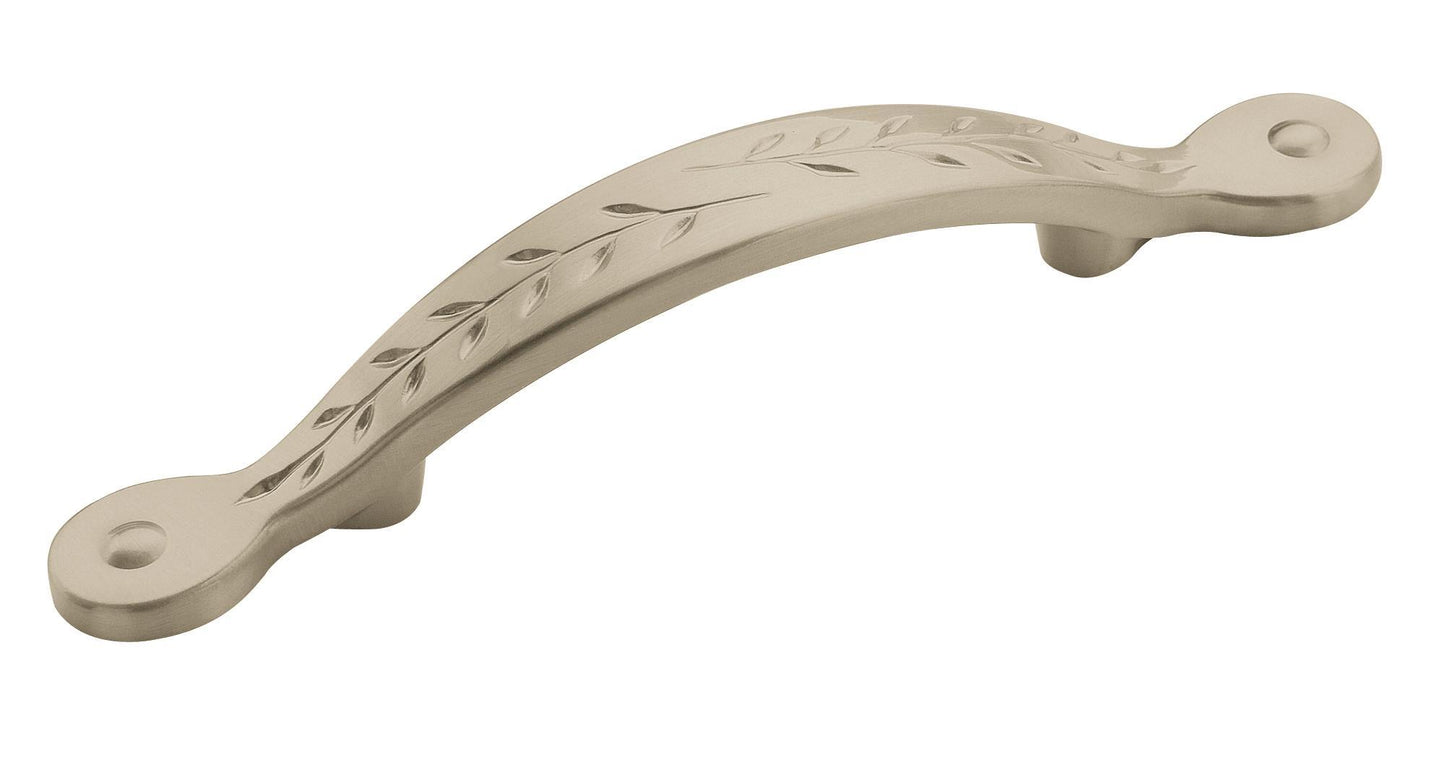 Amerock Nature's Splendor Pull - 3 inch (76mm) CTC - Satin Nickel