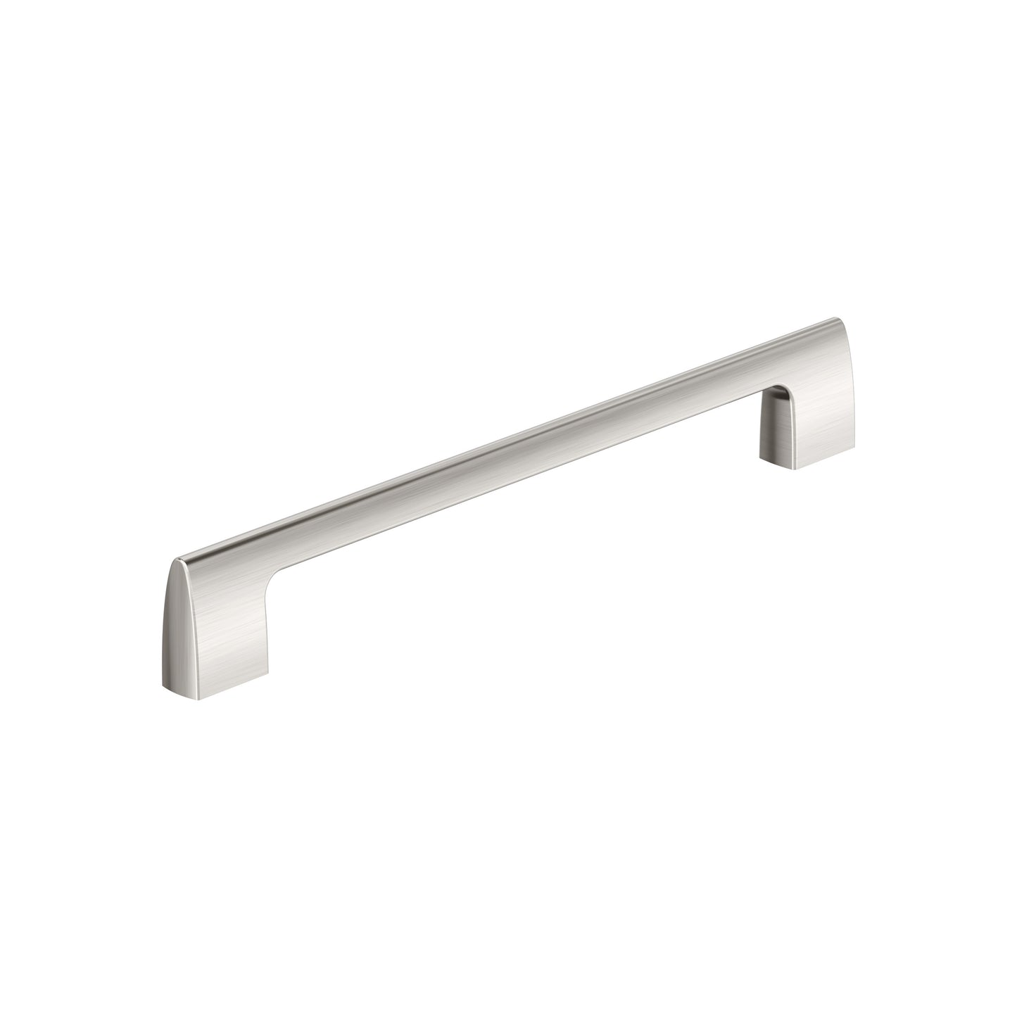 Amerock Riva Pull - 8-13/16 inch (224mm) CTC - Satin Nickel