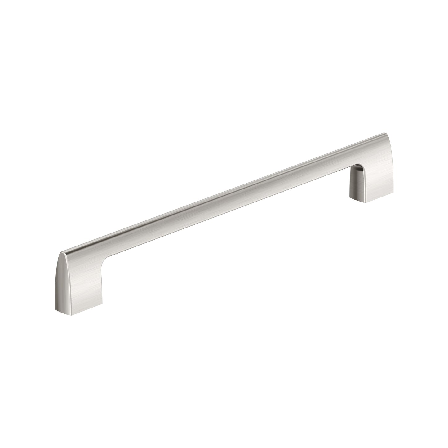 Amerock Riva Pull - 10-1/16 inch (256mm) CTC - Satin Nickel