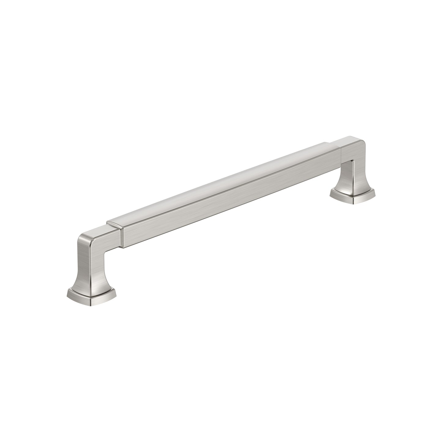 Amerock Stature Pull - 7-9/16 inch (192mm) CTC - Satin Nickel