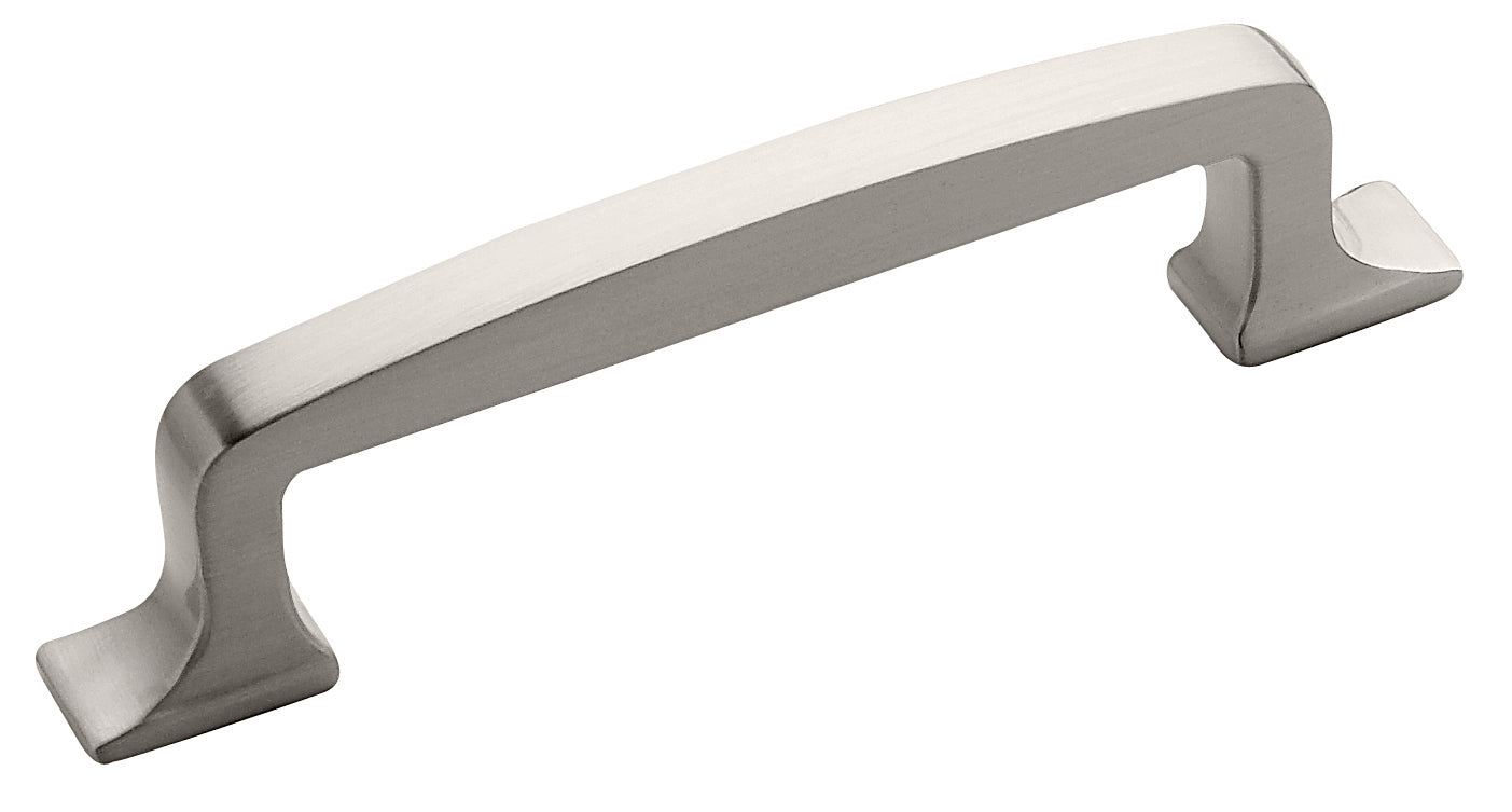 Amerock Westerly Pull - 3-3/4 inch (96mm) CTC - Satin Nickel